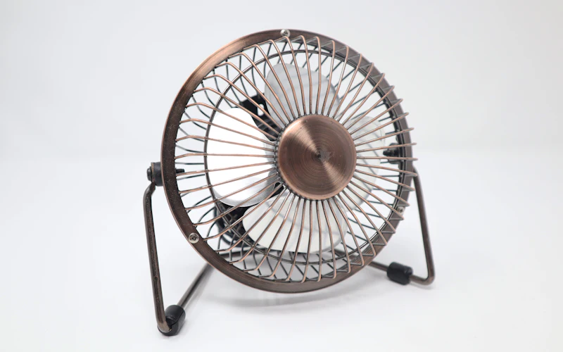 A small USB-powered desk fan